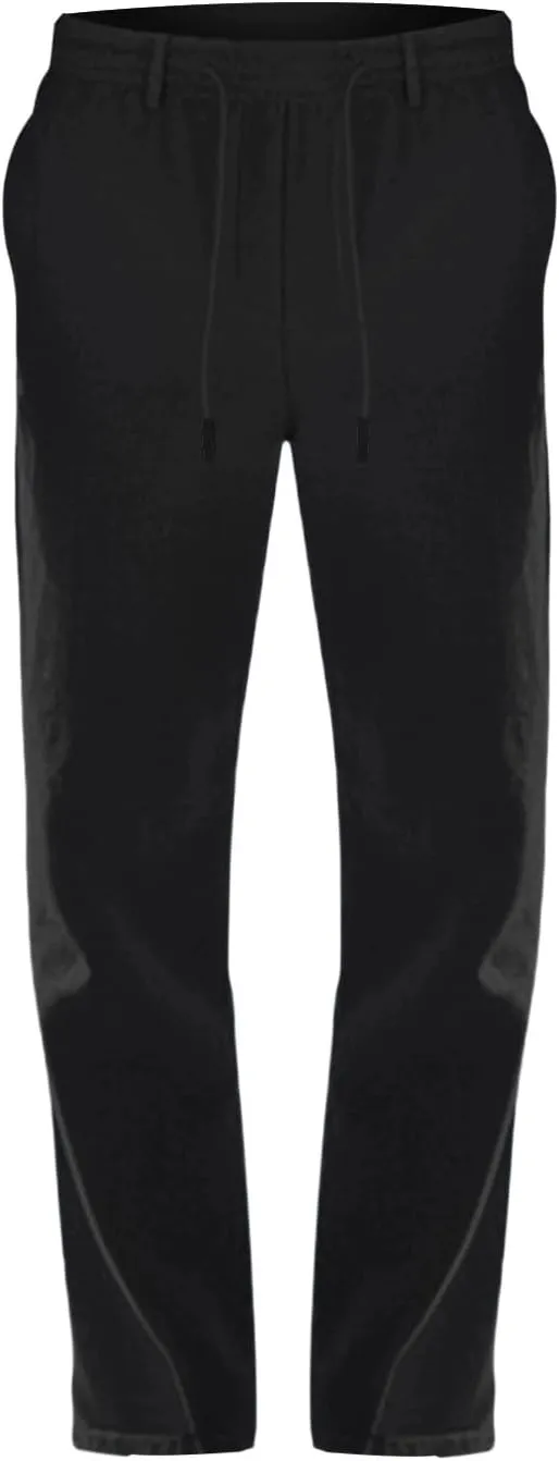 Men's Cotton Linen Pants Loose Fit Straight Legs Elastic Waist Drawstring Lounge Trousers Plus Size Baggy Beach Pants