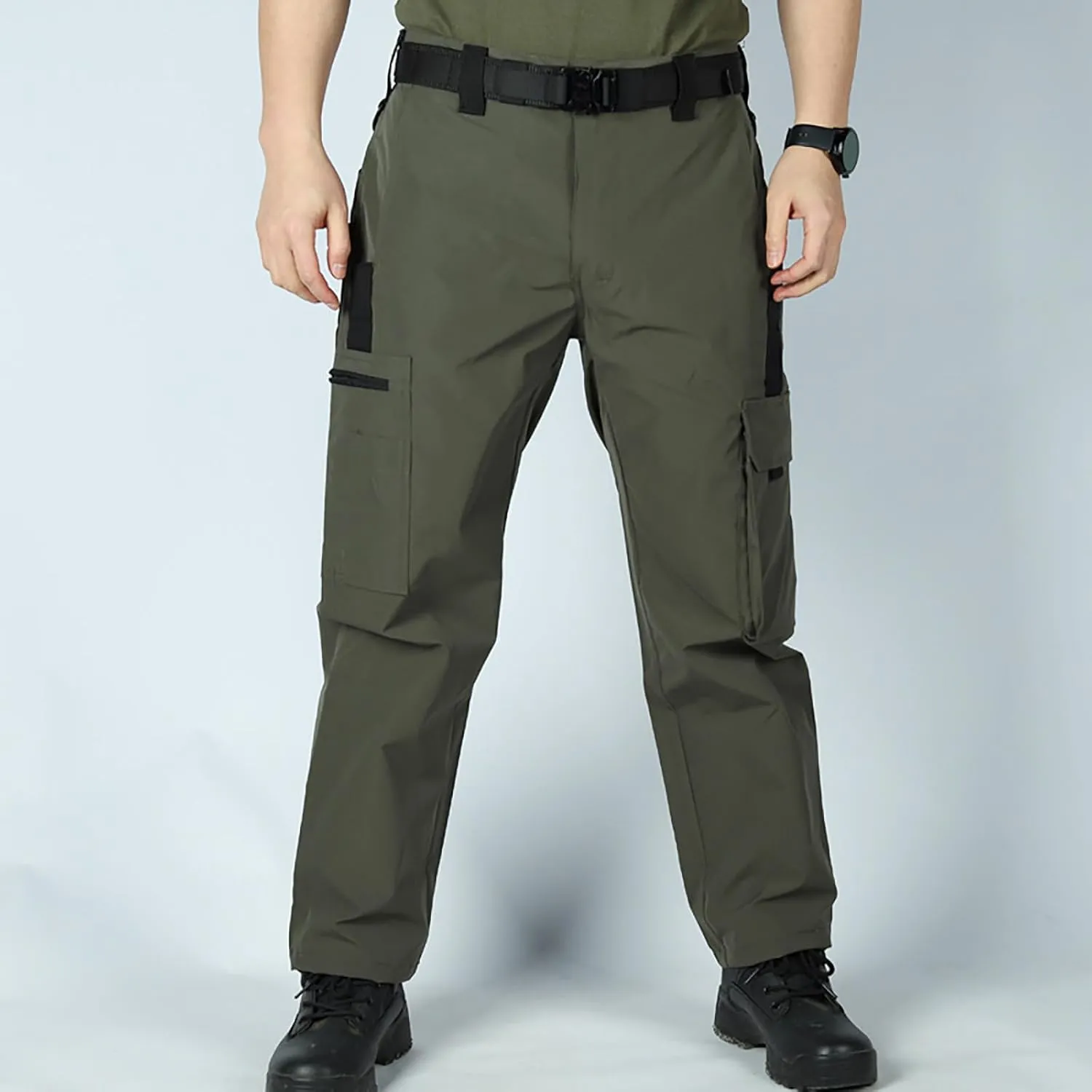 Men's Durable Multi-Pocket Combat Training Pants，Lightweight Outdoor Sports Cargo Pants.