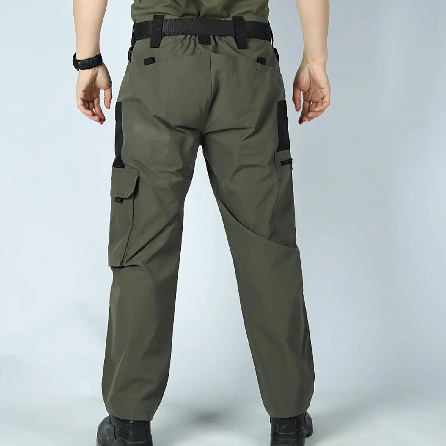 Men's Durable Multi-Pocket Combat Training Pants，Lightweight Outdoor Sports Cargo Pants.