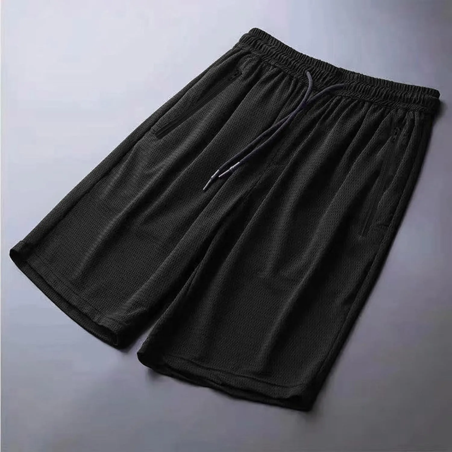 Men's Gym Shorts Breathable Mesh Quick Dry Athletic Basketball Shorts Lightweight Running Shorts with Drawstring