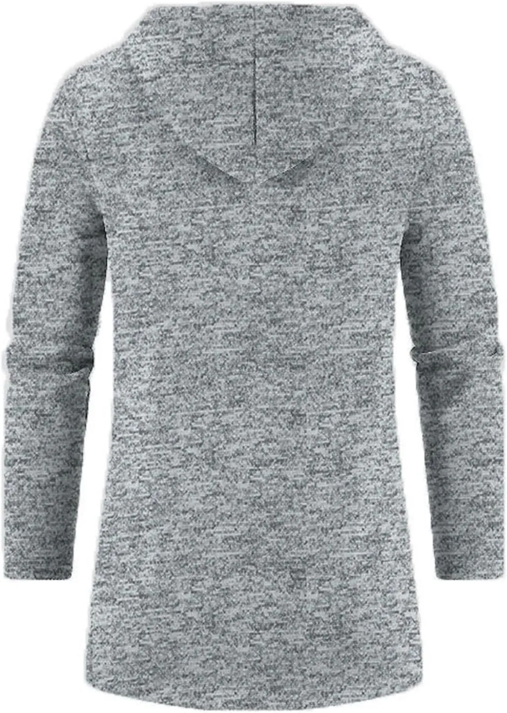 Mens Long Cardigan Jacket Thermal Loose Fit Casual Coat Hooded Drawstring Warm Sweaters Fashion Knitted Jackets