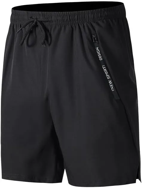 Men's Quick-Dry Track Shorts with Side Pockets - Lightweight Athletic Shorts for Running, Training & Casual Wear