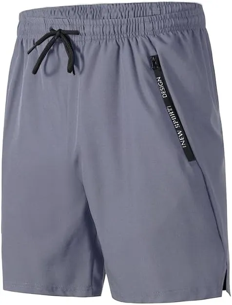 Men's Quick-Dry Track Shorts with Side Pockets - Lightweight Athletic Shorts for Running, Training & Casual Wear