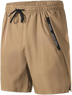 Men's Quick-Dry Track Shorts with Side Pockets - Lightweight Athletic Shorts for Running, Training & Casual Wear