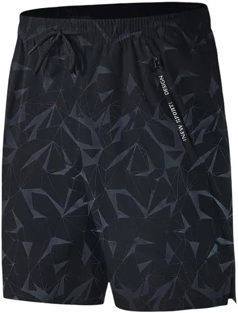 Men's Quick-Dry Track Shorts with Side Pockets - Lightweight Athletic Shorts for Running, Training & Casual Wear