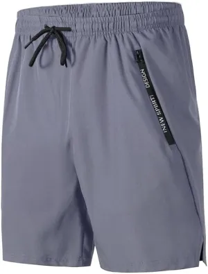 Men's Quick-Dry Track Shorts with Side Pockets - Lightweight Athletic Shorts for Running, Training & Casual Wear