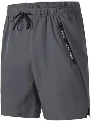 Men's Quick-Dry Track Shorts with Side Pockets - Lightweight Athletic Shorts for Running, Training & Casual Wear