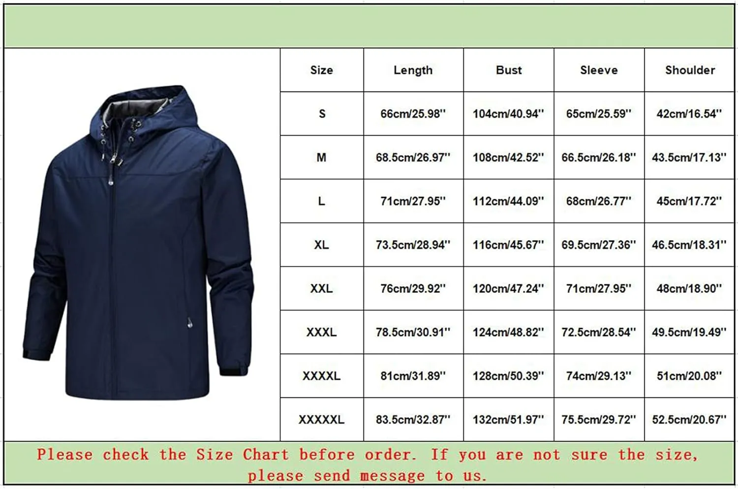 Men's Rain Jacket Soft Shell Waterproof Lightweight Packable Rain Shell Raincoat with Hood for Golf Hiking Travel