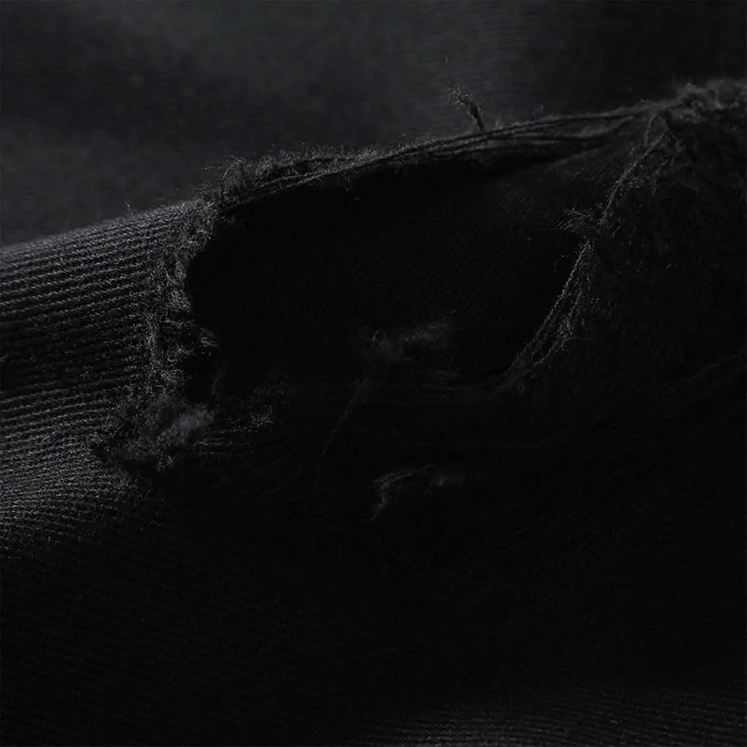 Men's Regular Fit Straight Hole Buckle Zipper Denim Long Pants Trousers Pants Men Jean Relaxed Jeans Men Denim