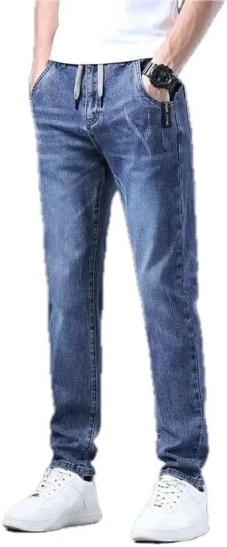 Men's Straight Leg Jeans Loose Fit Denim Pants All Matching Long Trousers with Zipper Fly Relaxed Fit Jeans Men's