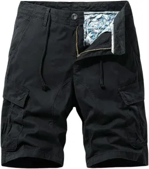 Men's Summer Multi Pockets Cargo Shorts Cotton Outdoor Bermuda