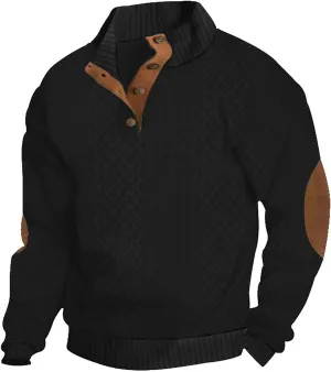 Mens Swearshirt Henley Neck Workout Lightweight Big And Tall Long Sleeve Pullover