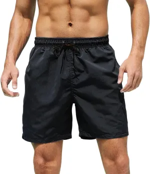 Men's Sweat Shorts Athletic Shorts 7 Inch Workout Gym Running Elastic Waist Drawstring Quick Dry Beach Shorts