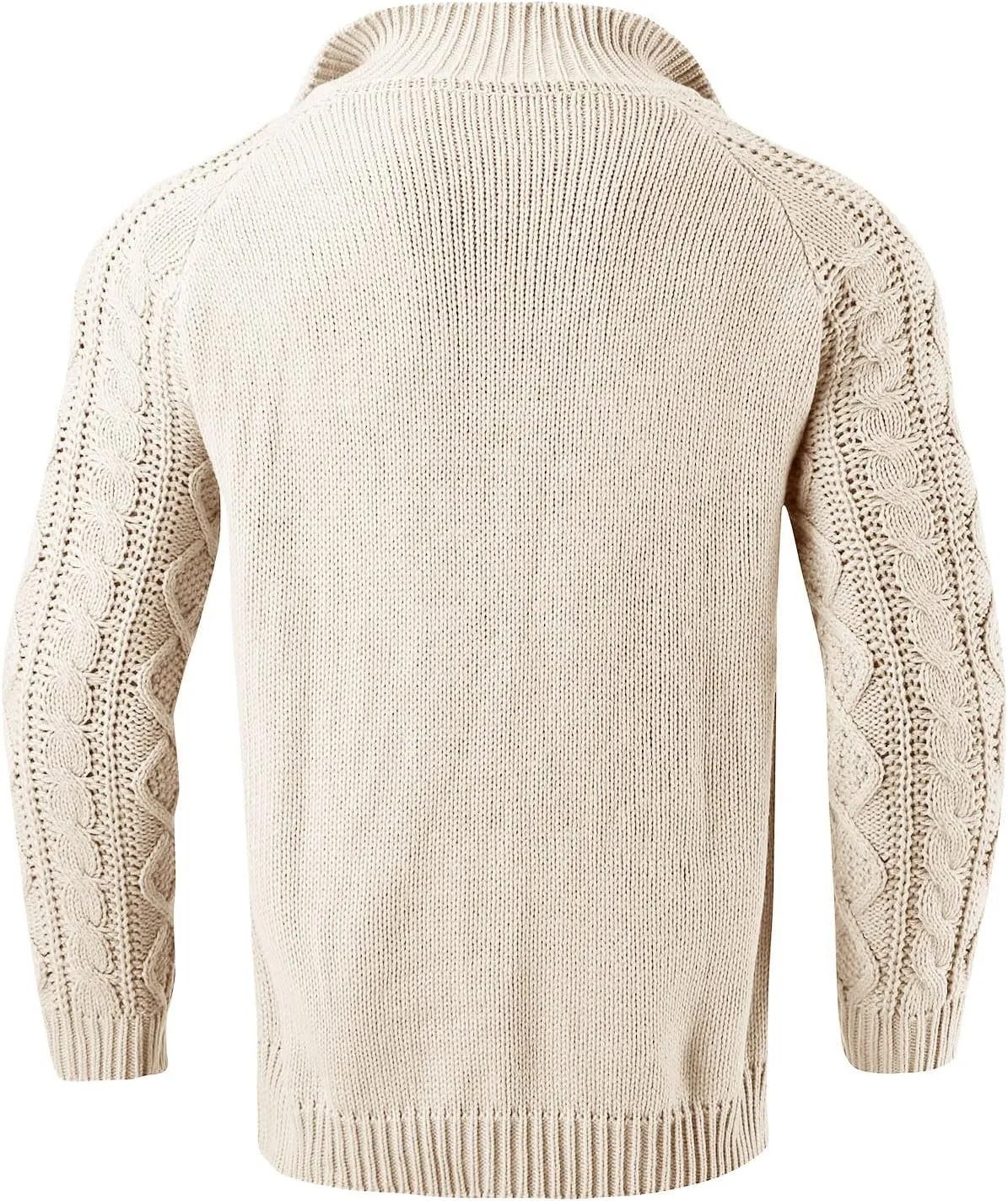 Men's V Neck Sweater Long Sleeve Shawl Collar Pullover Knitted Button Down Tops Solid Color Knitwear Oversize Sweater