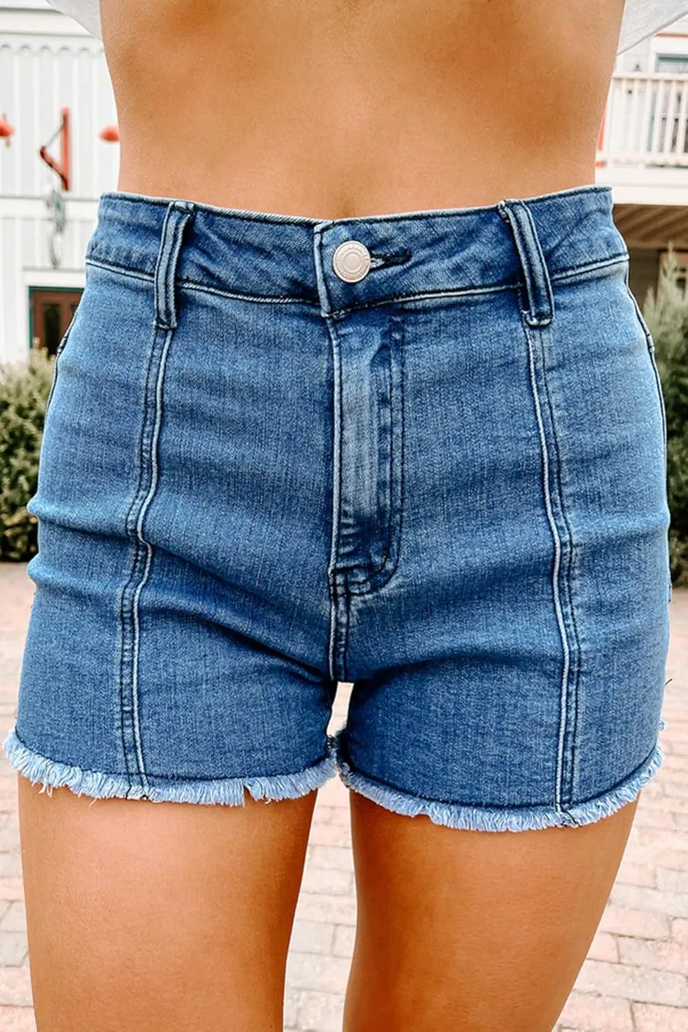 Mxiqqpltky Star Patchwork Denim Shorts Women Mid Waist Bodycon Raw Hem Grunge Harajuku Stretchy Jean Shorts Y2k Streetwear