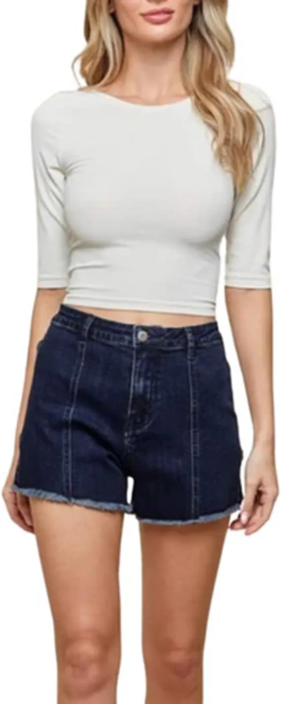 Mxiqqpltky Star Patchwork Denim Shorts Women Mid Waist Bodycon Raw Hem Grunge Harajuku Stretchy Jean Shorts Y2k Streetwear