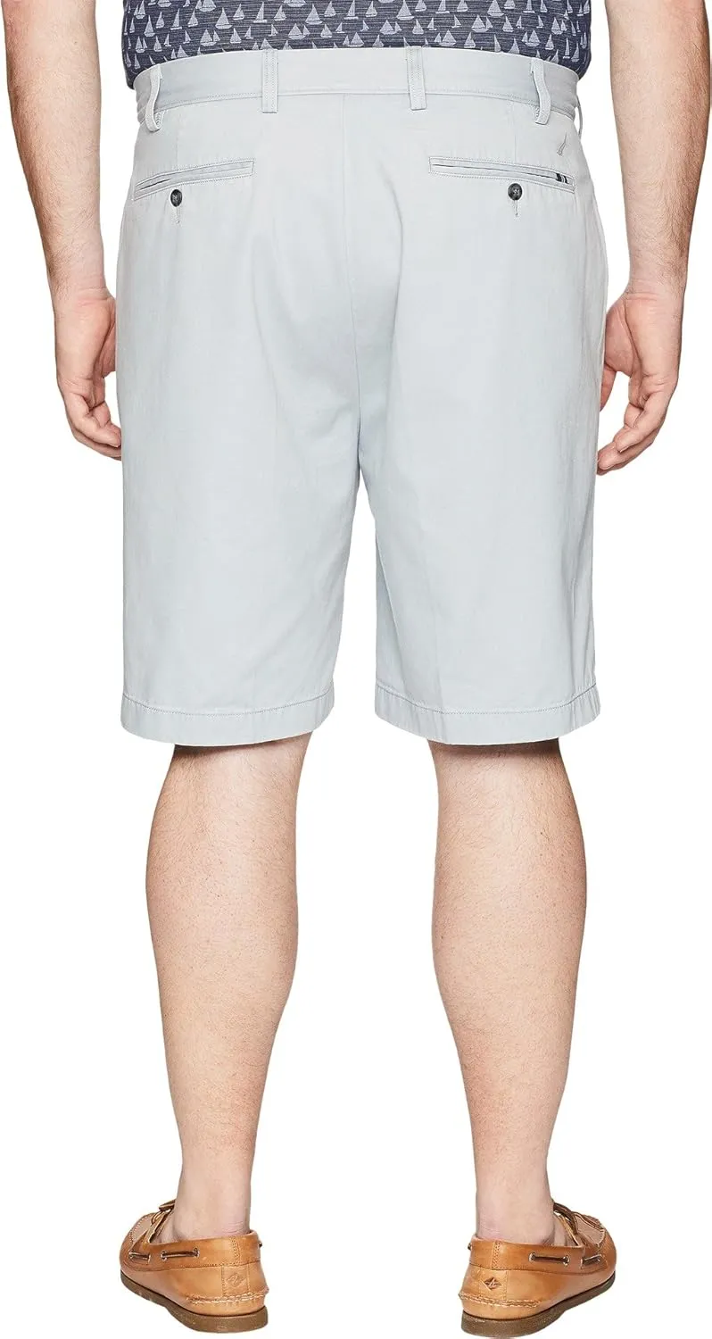 Nautica Men's Cotton Twill Flat Front Chino Short