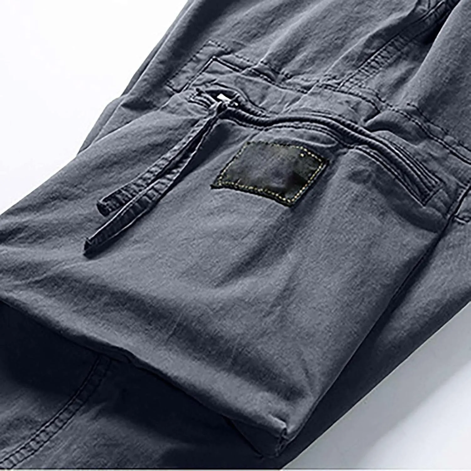 Outdoor Military Work Cargo Pants for Men Cotton Tactical Ripstop Trousers Casual Elastic Waistband Jogger Sweatpants