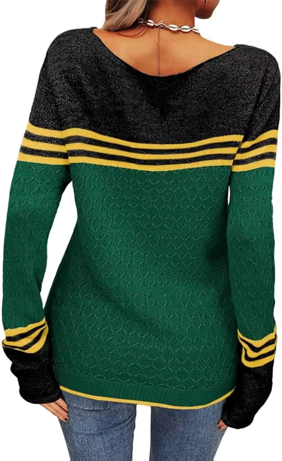 Oversized Sweaters for Women Chunky Cable Knit Pullover Sweater Trendy Crewneck Long Sleeve Winter Outfits Tops