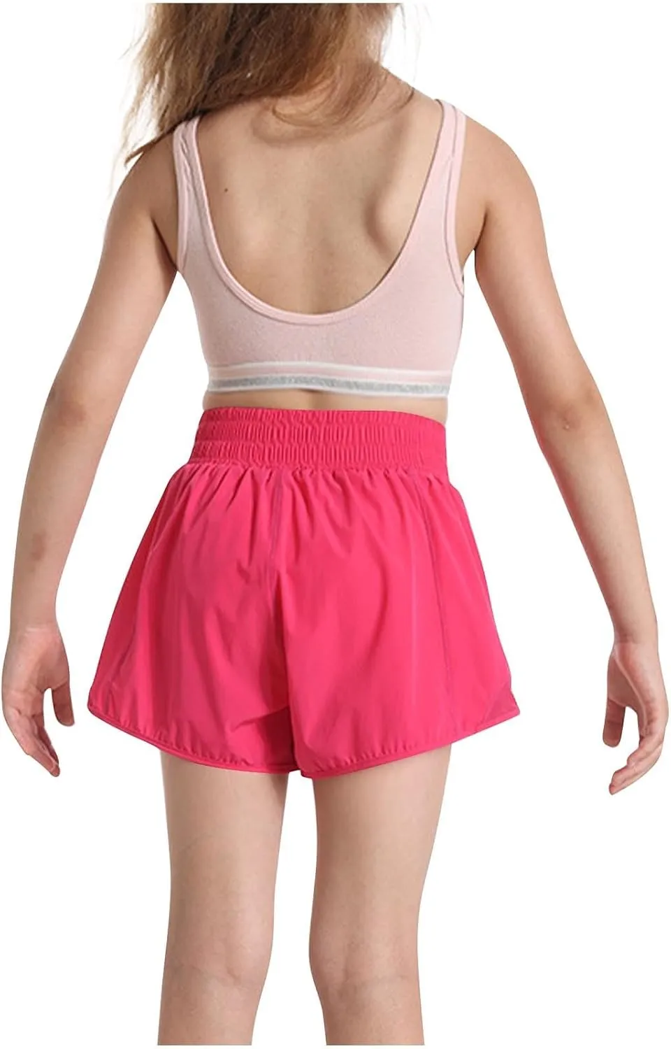 Running Shorts for Kids High Waisted Athletic Short Boys Girls Gym Workout Track Shorts Breathable Quick Dry Short