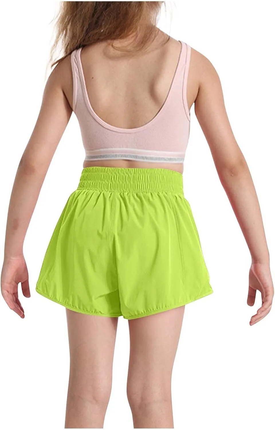 Running Shorts for Kids High Waisted Athletic Short Boys Girls Gym Workout Track Shorts Breathable Quick Dry Short
