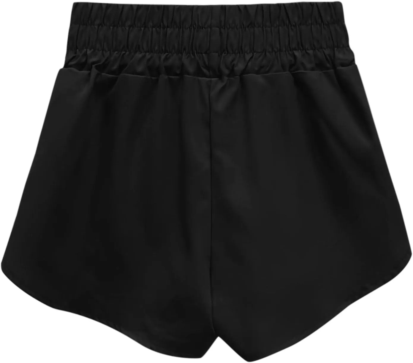 Running Shorts for Women High Waisted Dolphin Split Gym Workout Athletic Track Shorts with Mesh Liner Quick Dry