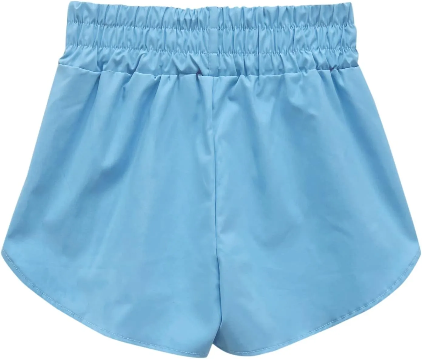 Running Shorts for Women High Waisted Dolphin Split Gym Workout Athletic Track Shorts with Mesh Liner Quick Dry