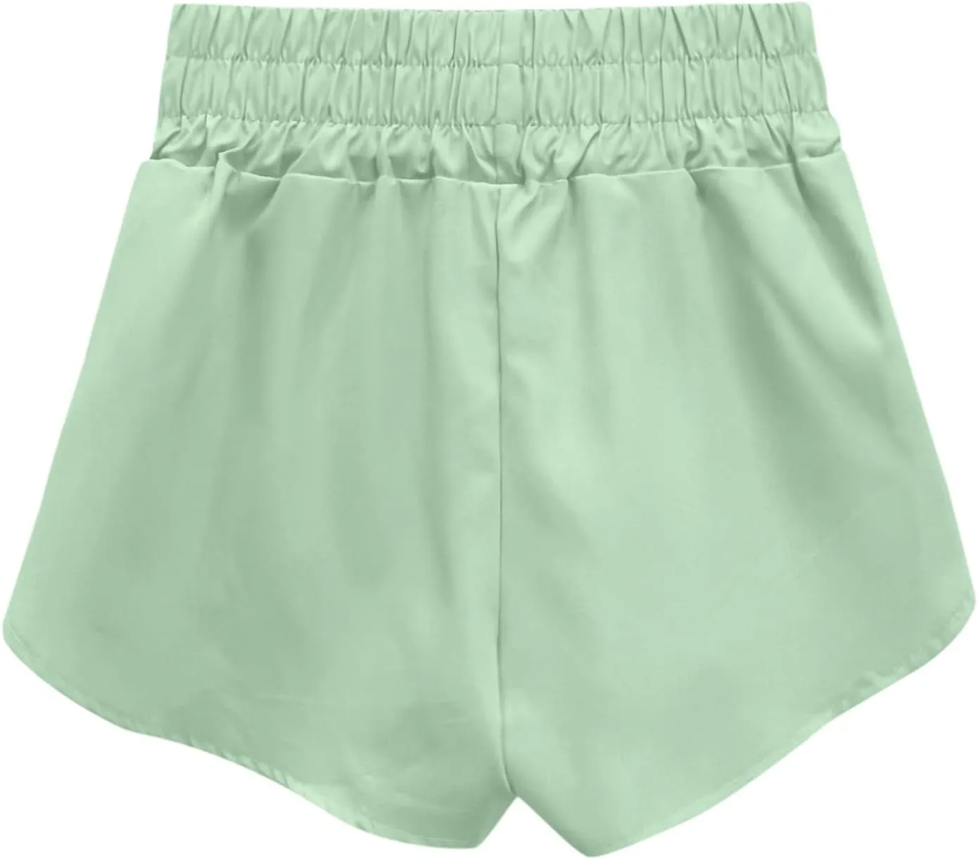 Running Shorts for Women High Waisted Dolphin Split Gym Workout Athletic Track Shorts with Mesh Liner Quick Dry