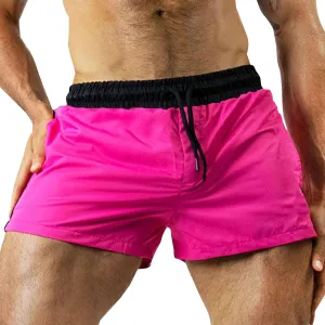 Running Shorts Men Casual Summer Shorts Quick Dry Athletic Shorts Elastic Waist Drawstring Shorts Loose Gym Shorts