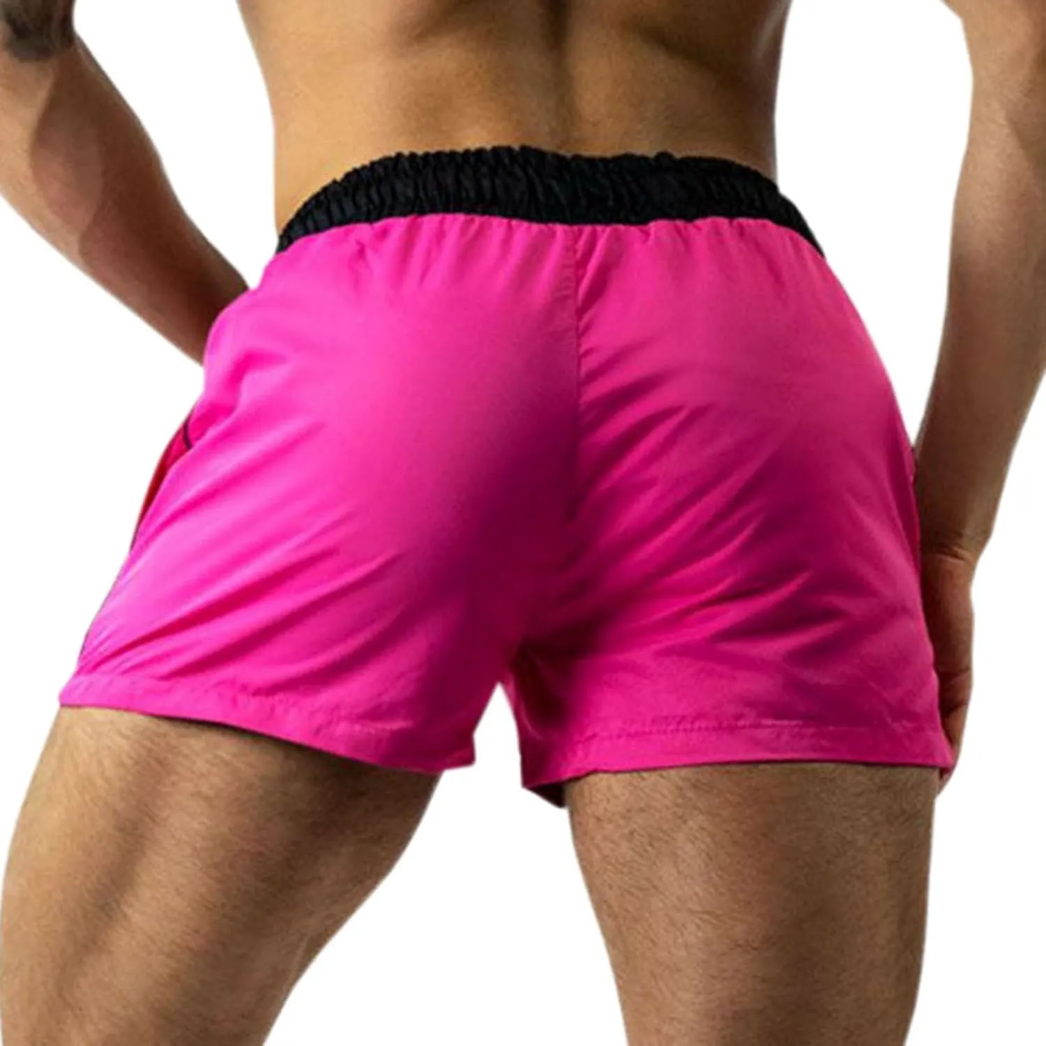 Running Shorts Men Casual Summer Shorts Quick Dry Athletic Shorts Elastic Waist Drawstring Shorts Loose Gym Shorts
