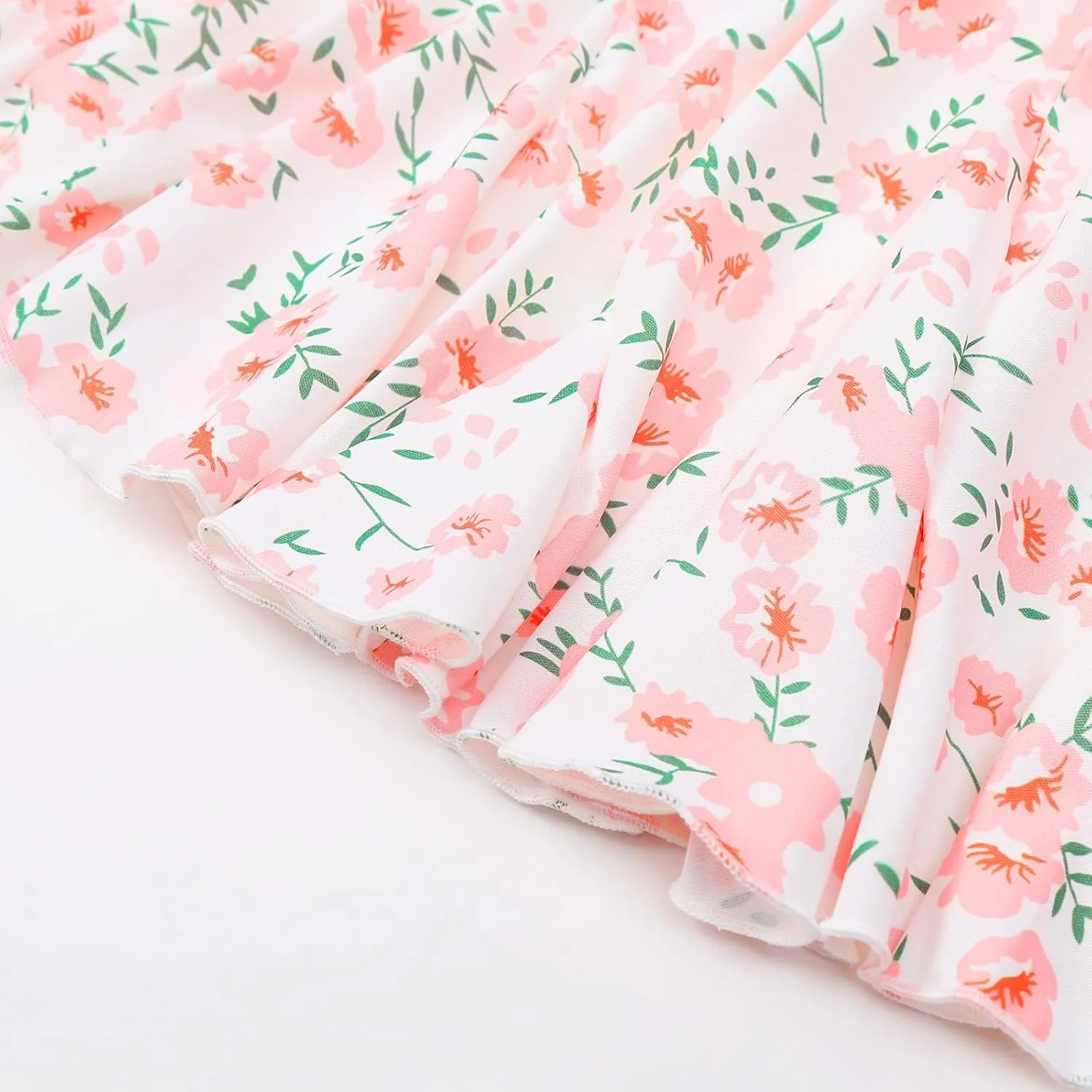 Skirts for Women Trendy Vintage Bohemian Floral Print High Elastic Waist Loose A Line Trendy Pleated Maxi Skirts