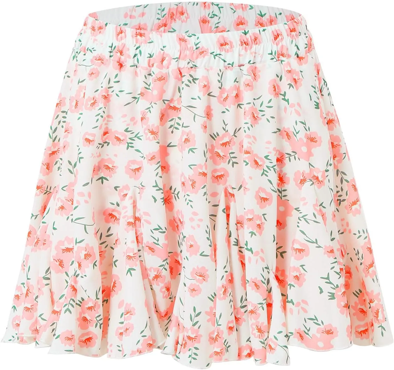 Skirts for Women Trendy Vintage Bohemian Floral Print High Elastic Waist Loose A Line Trendy Pleated Maxi Skirts