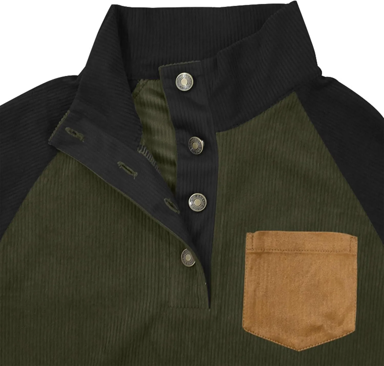 Stylish Mens Sweatshirt With Elbow Patches Cozy And Durable Winter For Casual Wear And Layering