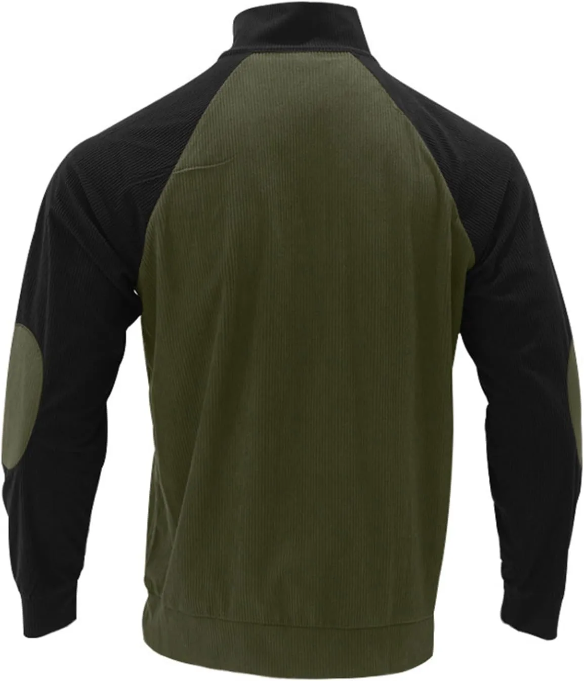 Stylish Mens Sweatshirt With Elbow Patches Cozy And Durable Winter For Casual Wear And Layering