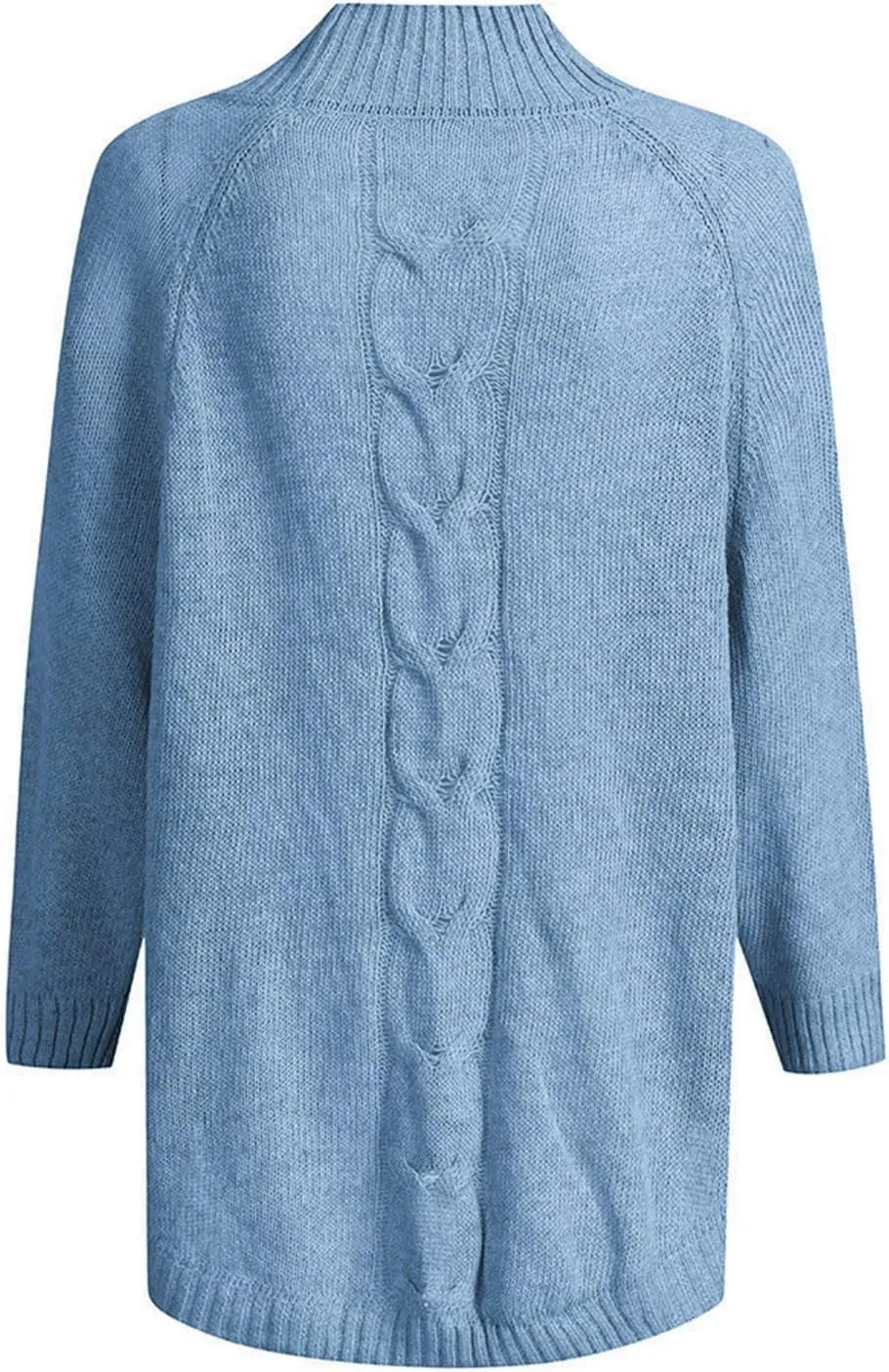 Sweaters for Women Oversized Cable Knitted Sweater Long Sleeve Mockneck Jumper Pullover Tops Streetwear for Fall