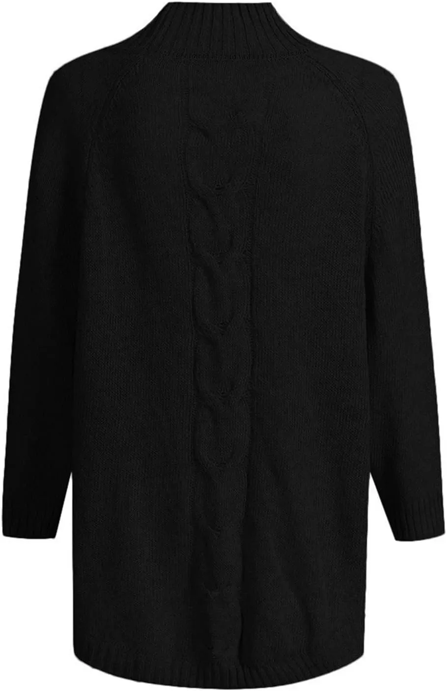 Sweaters for Women Oversized Cable Knitted Sweater Long Sleeve Mockneck Jumper Pullover Tops Streetwear for Fall