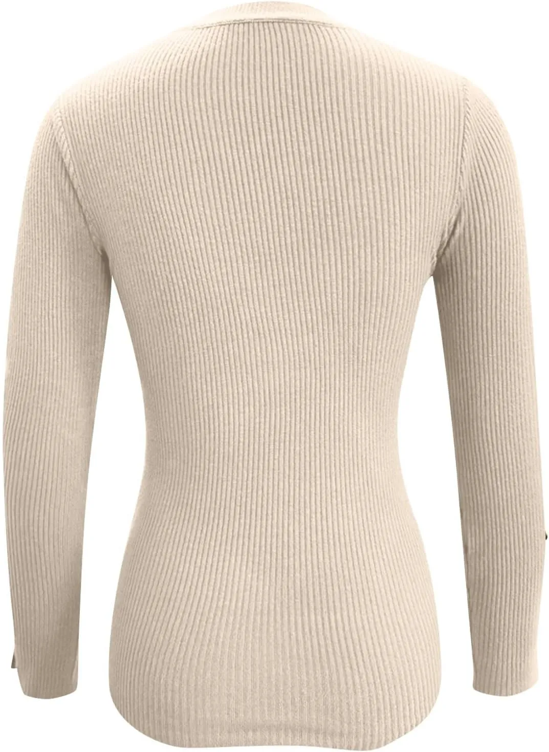 Tunic Tops Long Sleeve Turtle Neck Ribbed Sweaters 2024 Winter Button Down Fitted Shirts Trendy Fall Sexy Clothes