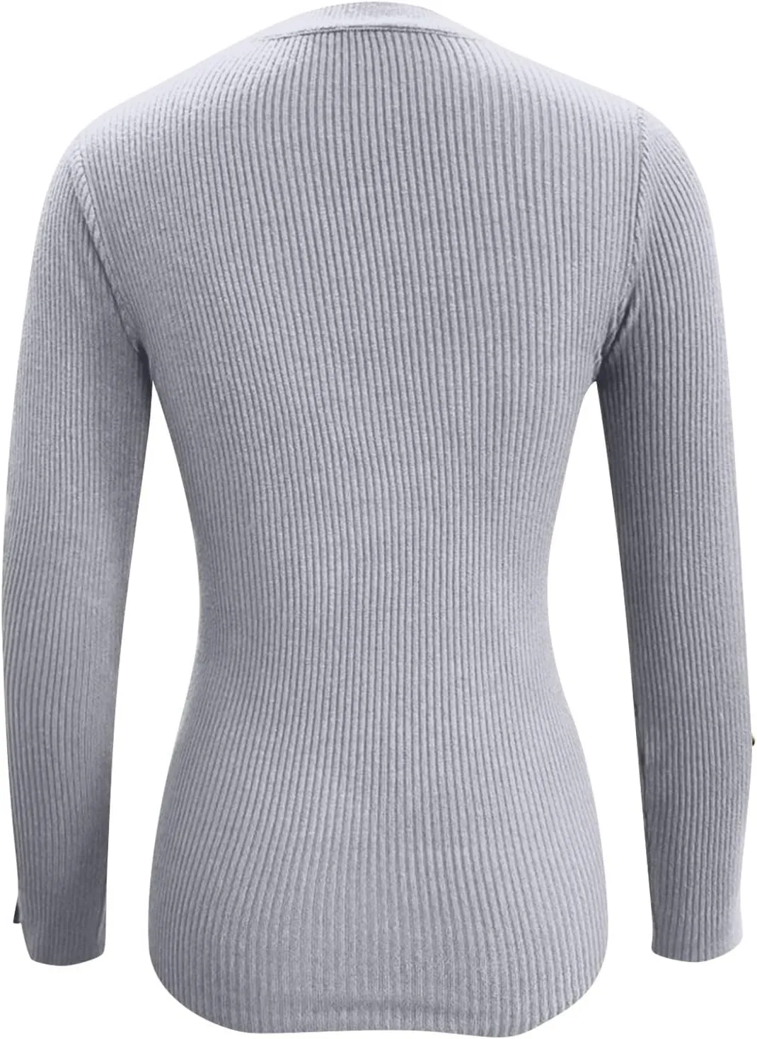 Tunic Tops Long Sleeve Turtle Neck Ribbed Sweaters 2024 Winter Button Down Fitted Shirts Trendy Fall Sexy Clothes