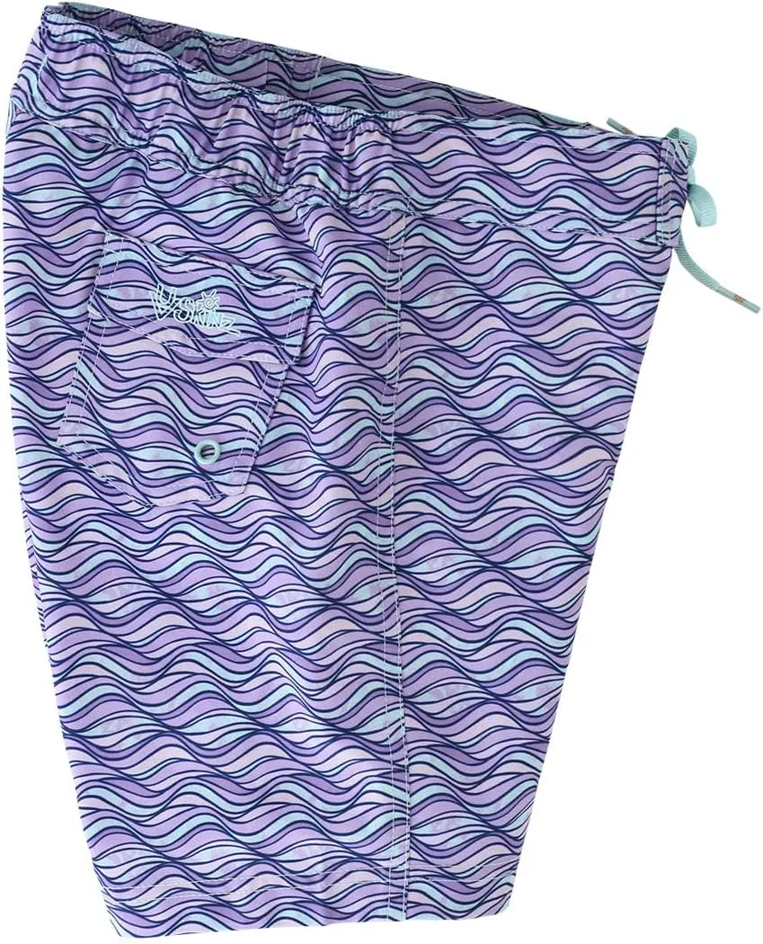 UV SKINZ Girls’ Board Shorts with UPF 50  Sun Protection – Girl’s Lined Board Shorts, Girls’ Swim Shorts