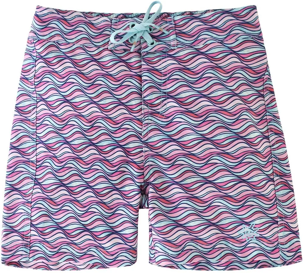 UV SKINZ Girls’ Board Shorts with UPF 50  Sun Protection – Girl’s Lined Board Shorts, Girls’ Swim Shorts