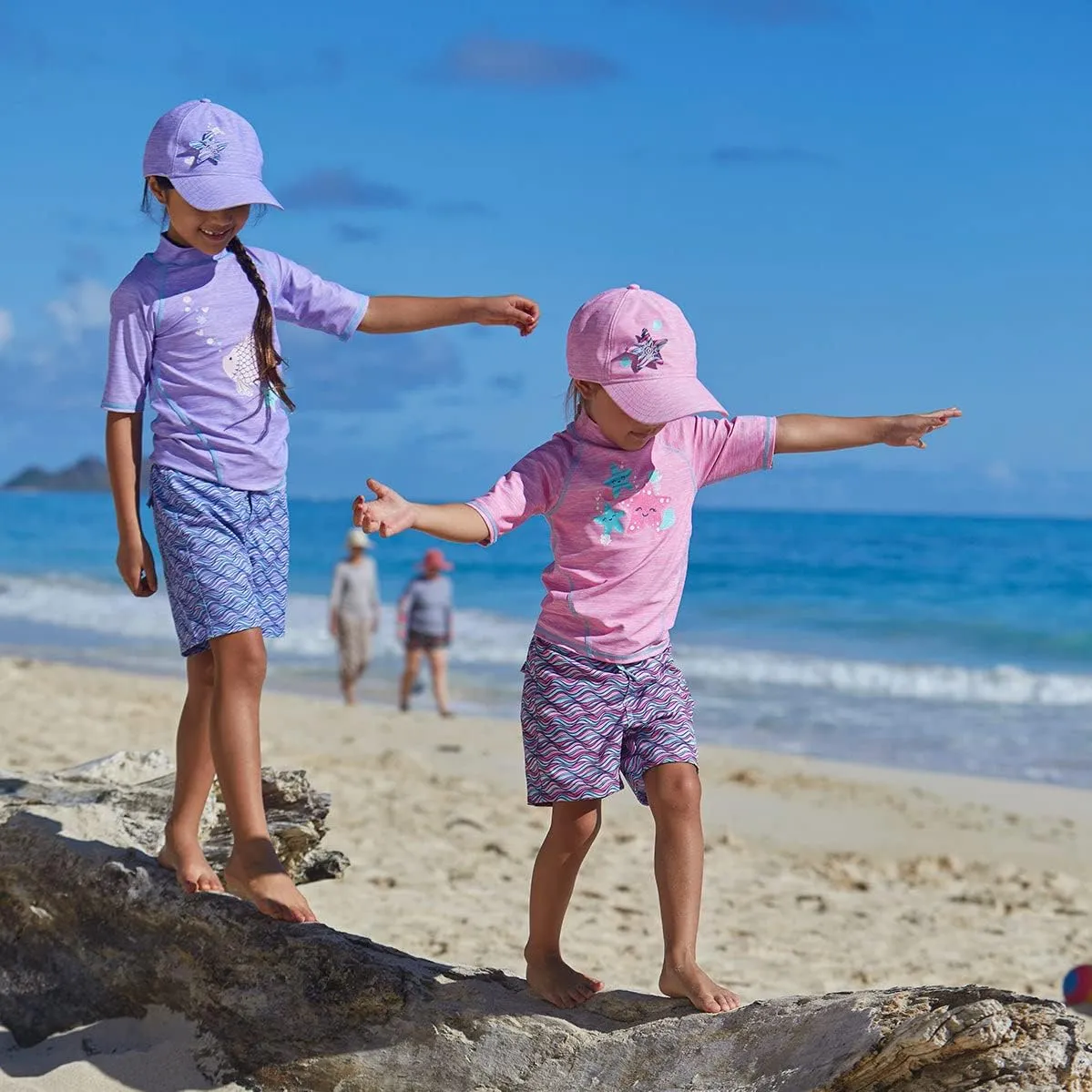 UV SKINZ Girls’ Board Shorts with UPF 50  Sun Protection – Girl’s Lined Board Shorts, Girls’ Swim Shorts