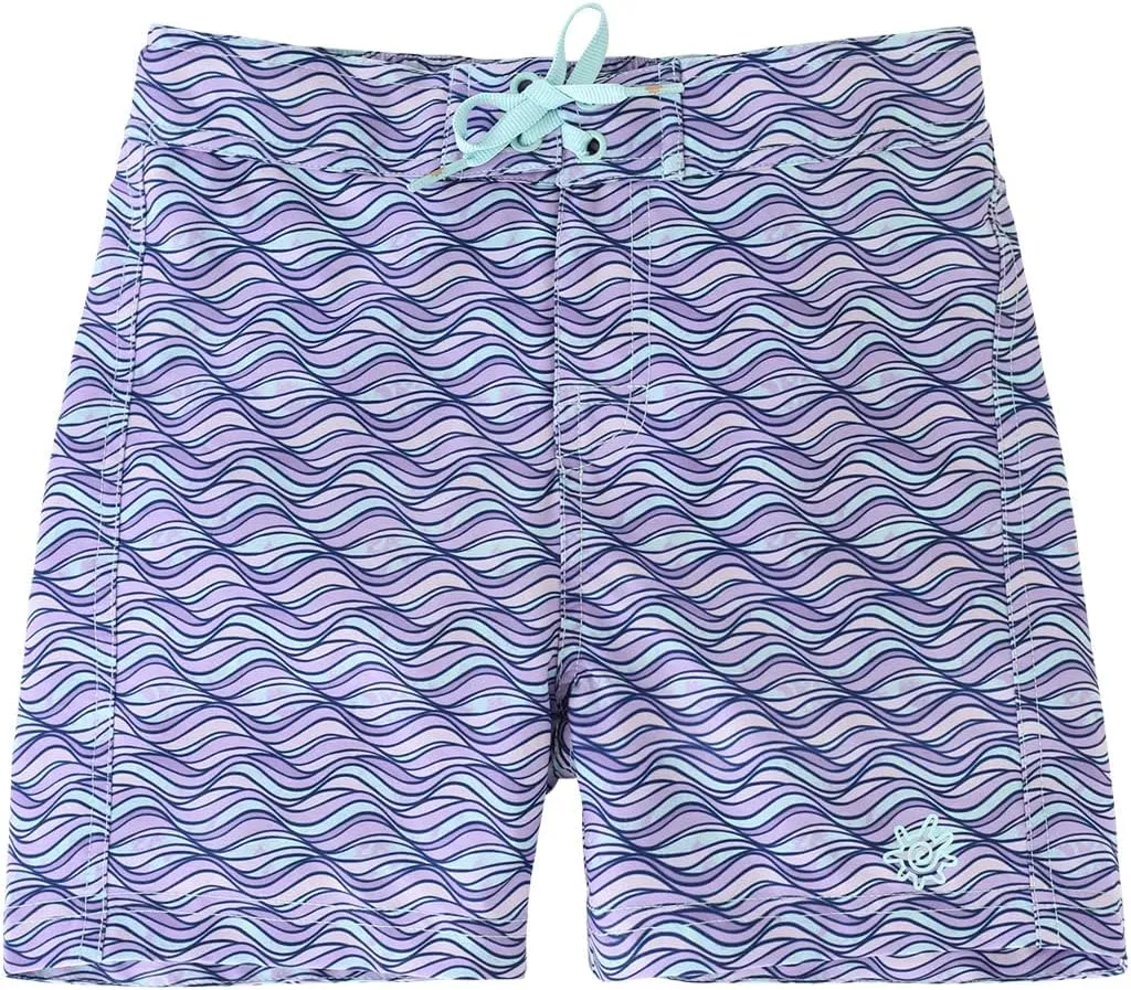 UV SKINZ Girls’ Board Shorts with UPF 50  Sun Protection – Girl’s Lined Board Shorts, Girls’ Swim Shorts