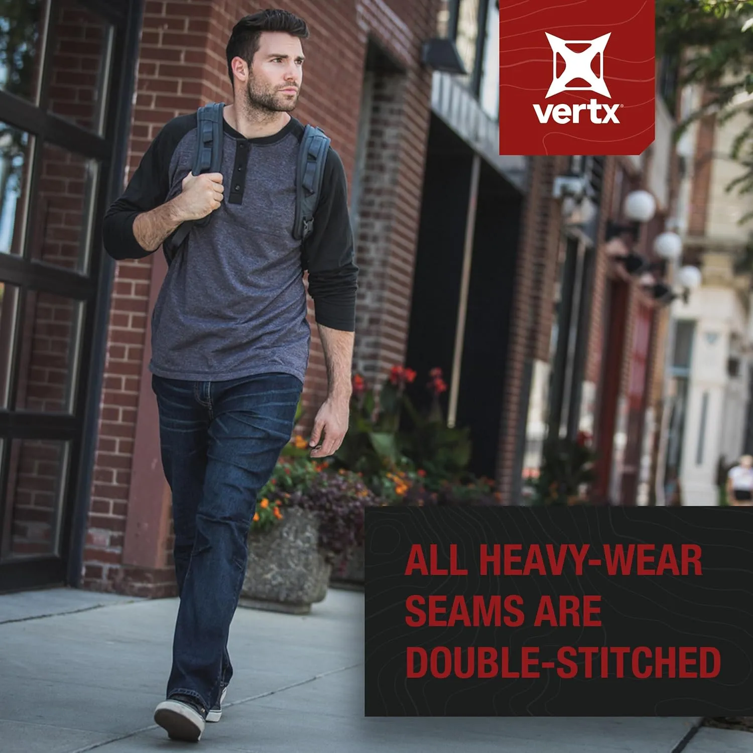 Vertx Defiance Mens Tactical Jeans, Stretch, Relaxed Fit Heavy-Duty Pants with 11 Pockets for EDC CCW Outdoor Gear