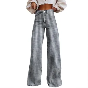 Wide Leg Jeans for Women, Chic Trendy Lightweight Loose Casual Soft Women's Trousers