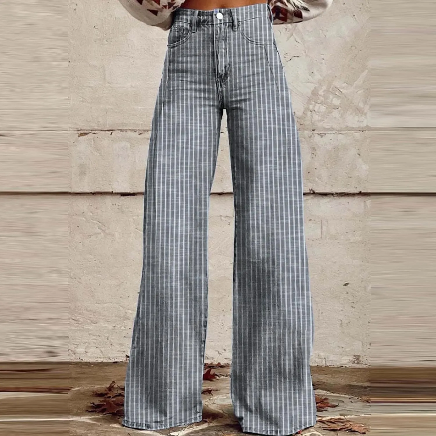Wide Leg Jeans for Women, Chic Trendy Lightweight Loose Casual Soft Women's Trousers