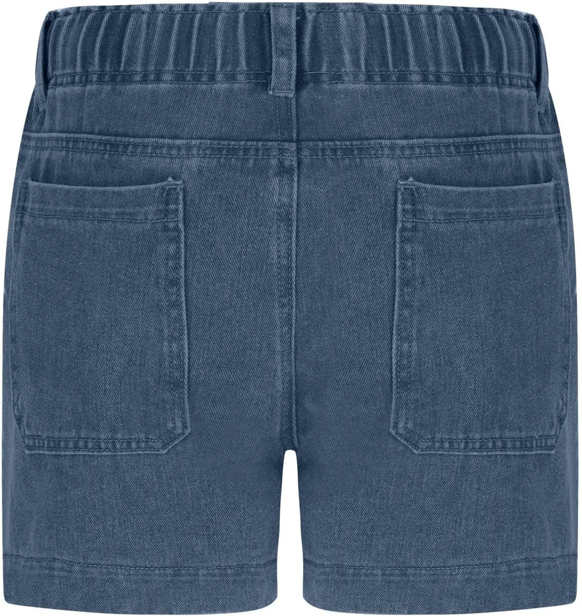 Women Casual Loose Denim Shorts Drawstring Pocket Mid-High Waisted Jean Shorts Cutoff Stretchy Summer Hot Short Pants