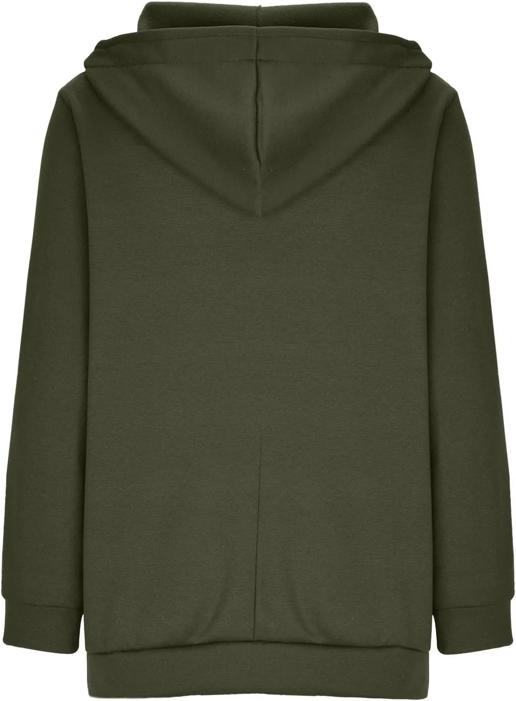 Women Zip Up Sweatshirt Fall Fleece Cozy Long Sleeve Plus Size Jacket Solid Color Y2k Trendy Hoodies with Pockets