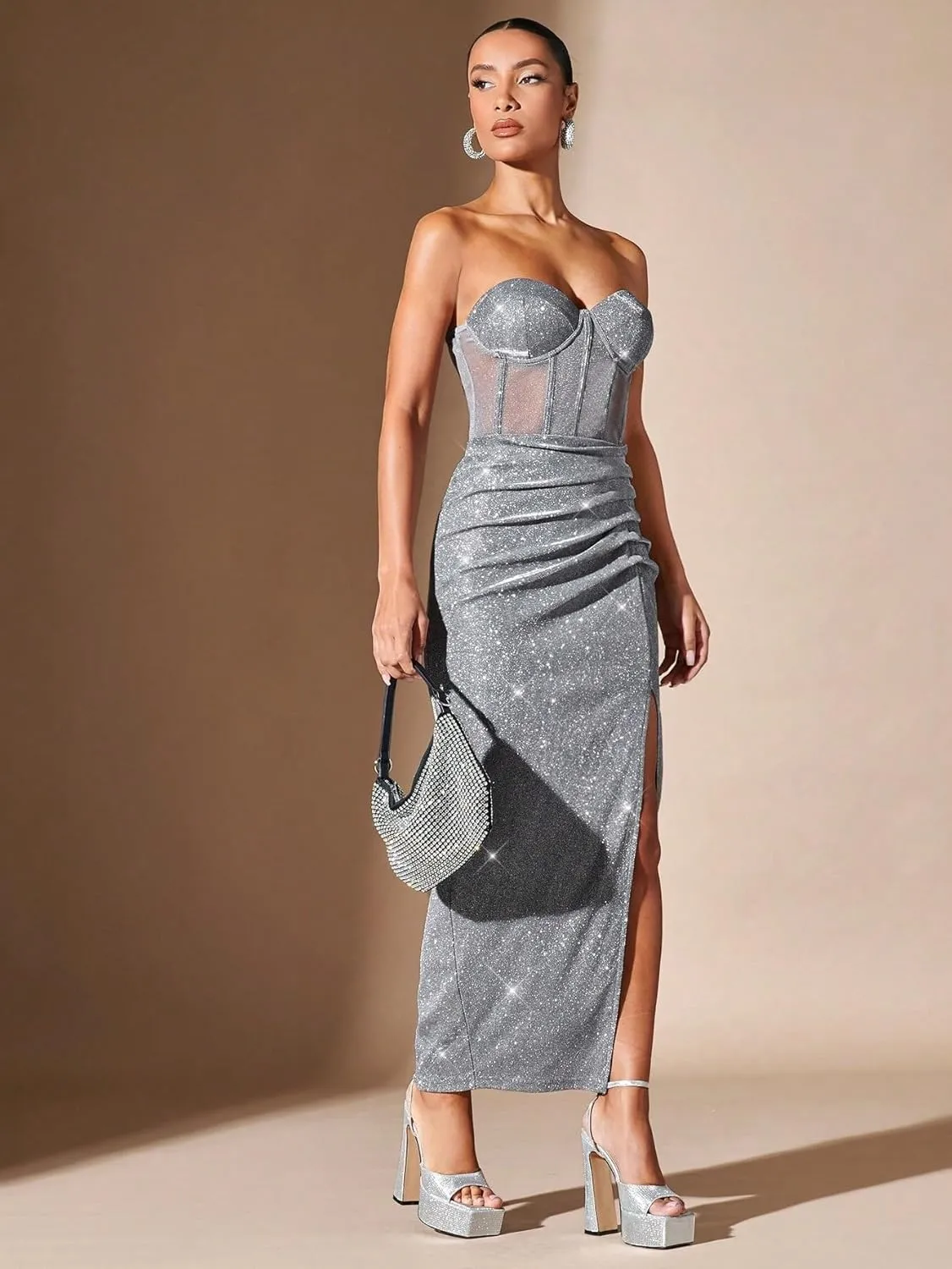 Women's 2025 Casual Maxi Long Skirts Slit Skirt