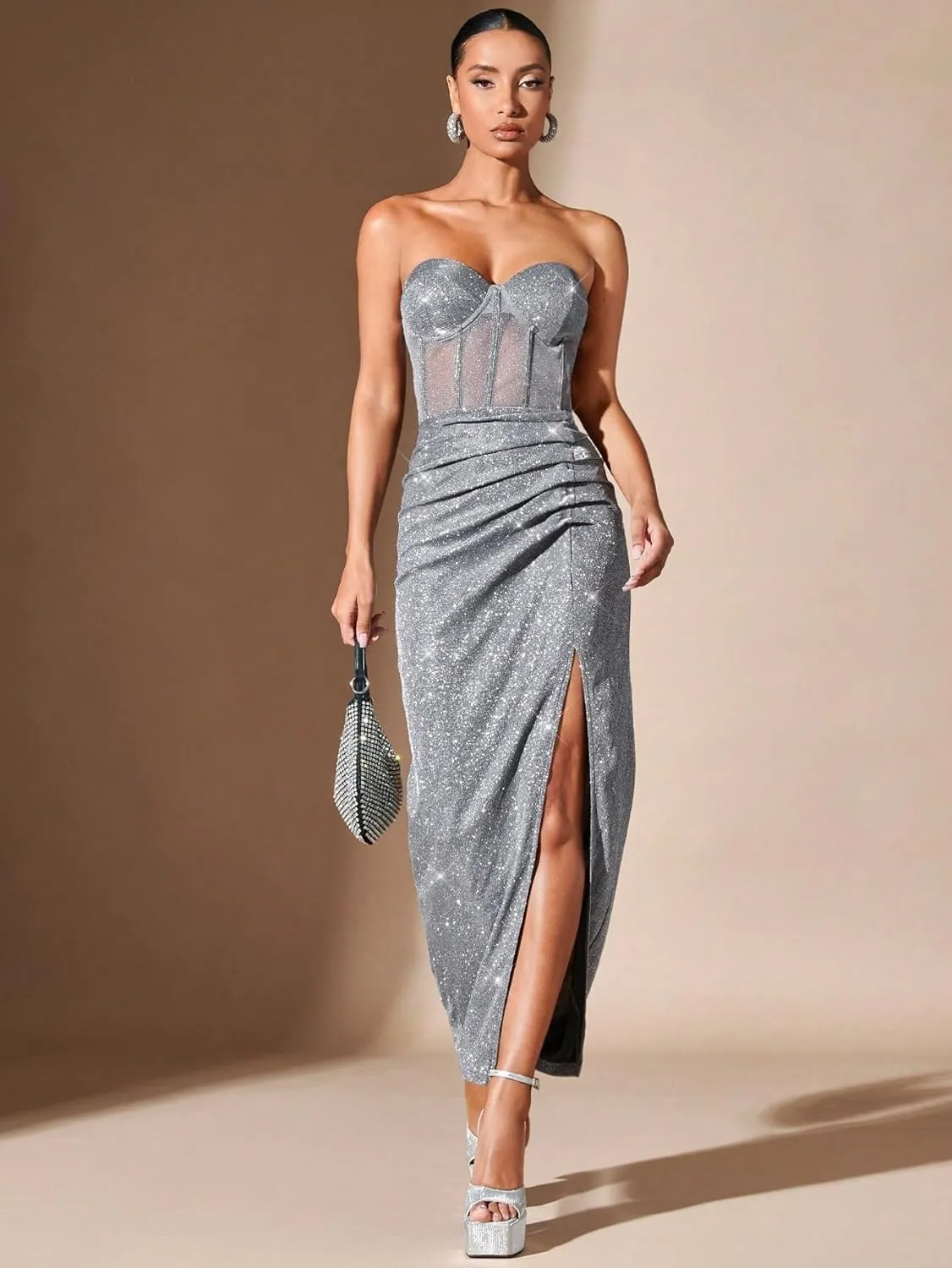 Women's 2025 Casual Maxi Long Skirts Slit Skirt