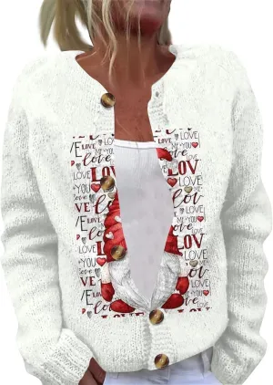 Womens Chunky Cardigan Cable Knit Sweaters for Women 2025 Trendy Love Heart Y2K Knitted Outerwear